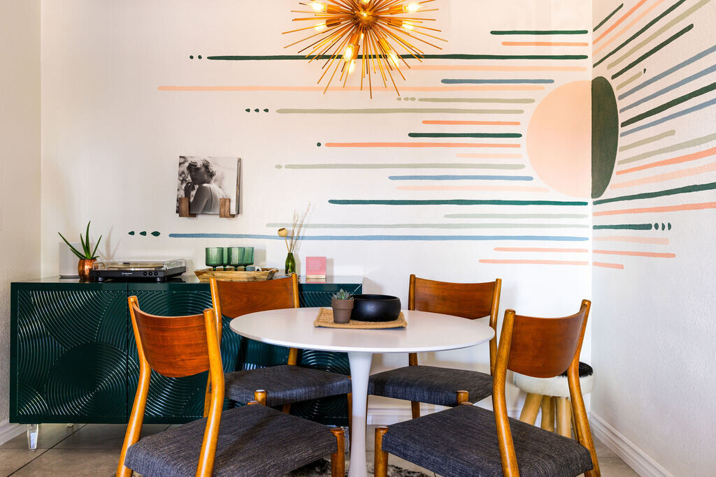 Kitchen with modern appliances and clean design